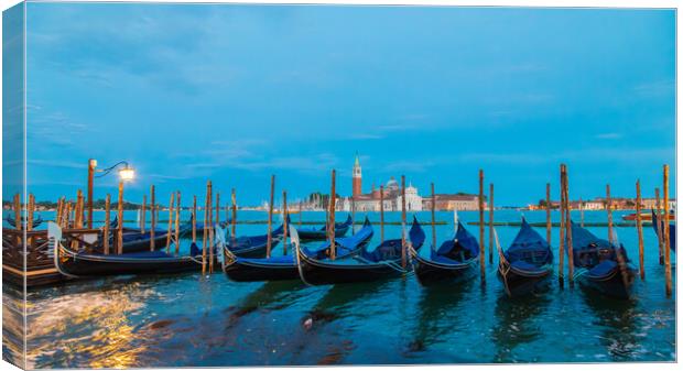 Venice Gondolas  Canvas Print by Phil Durkin DPAGB BPE4