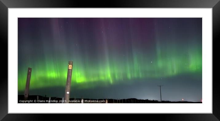 Aurora Borealis  Framed Mounted Print by Claire Mackillop