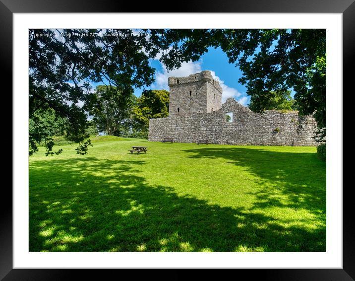 Loch Leven Castle Framed Mounted Print by Navin Mistry