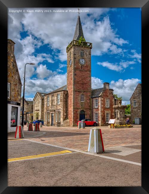 The Clock Tower, Kinross Town Framed Print by Navin Mistry