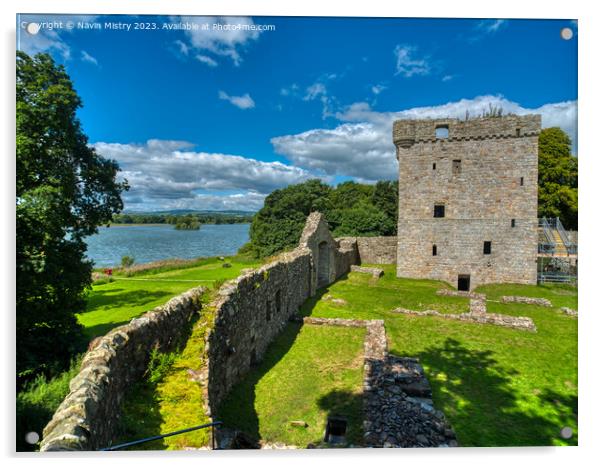 Loch Leven Castle Ramparts Acrylic by Navin Mistry