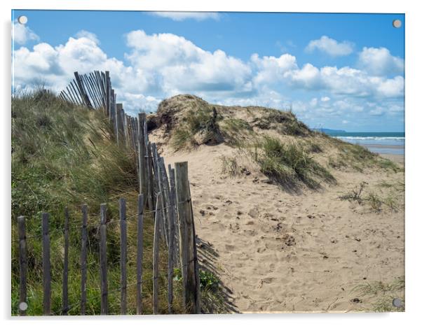 Westward Ho! dunes Acrylic by Tony Twyman