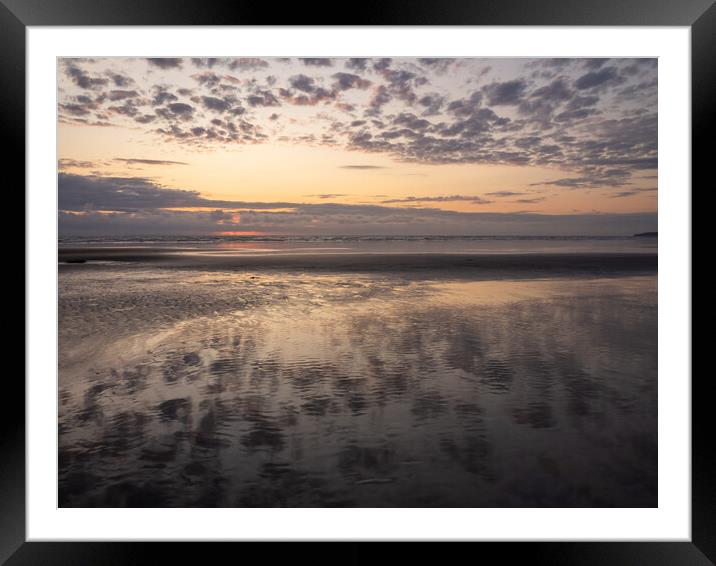 Sunset Reflections Framed Mounted Print by Tony Twyman