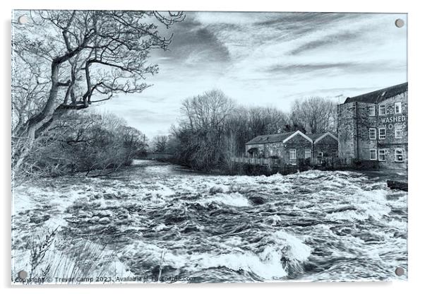Torrential Force of Aire at Saltaire Acrylic by Trevor Camp