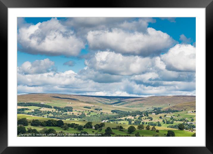 The Hudes Hope from Harker Hill, Teesdale Framed Mounted Print by Richard Laidler