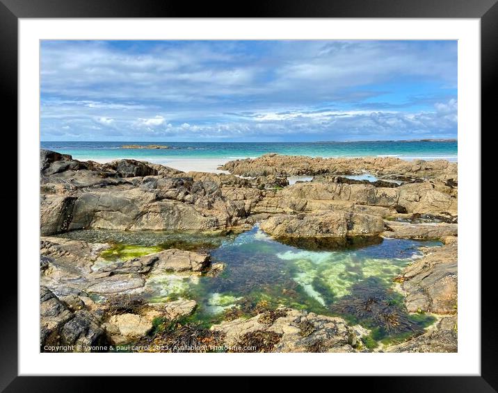 Tiree beaches - the Maze Framed Mounted Print by yvonne & paul carroll