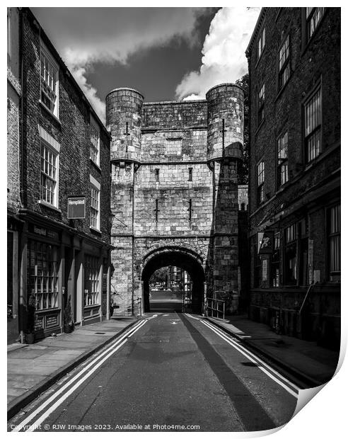 Bootham Bar York Print by RJW Images