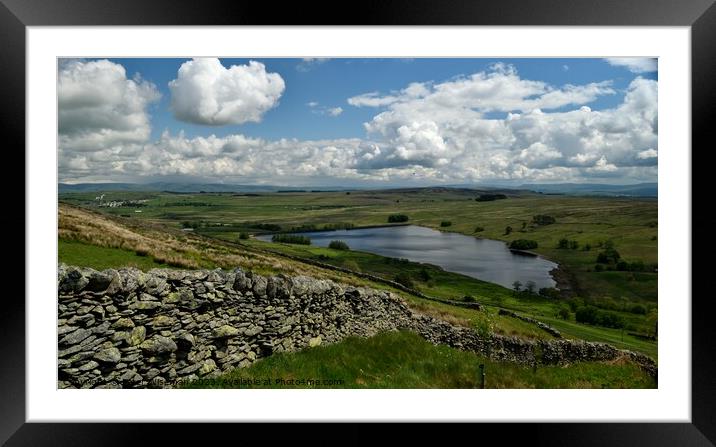 View over Wet Sleddale Reservoir Framed Mounted Print by Peter Wiseman