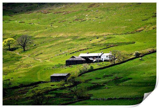 Sleddale Hall, Uncle Monty's cottage in "Withnail  Print by Peter Wiseman