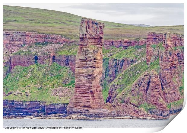 Old Man Of Hoy Print by chris hyde