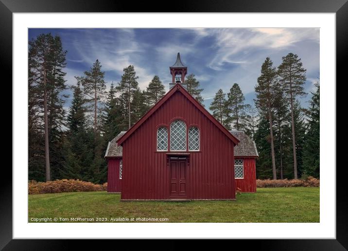 Enchanting Red Chapel: Altyre Estate's Jewel Framed Mounted Print by Tom McPherson