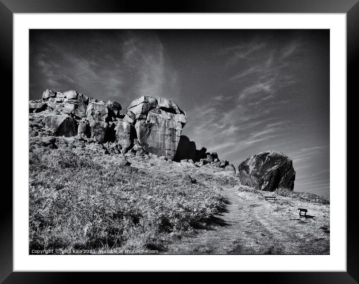 The Path to the Cow and Calf Rocks of Ilkley  Framed Mounted Print by Inca Kala