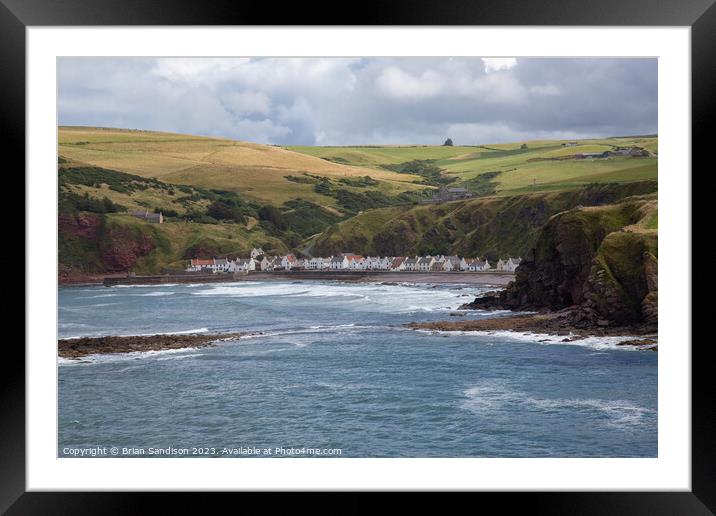 Pennan village Framed Mounted Print by Brian Sandison