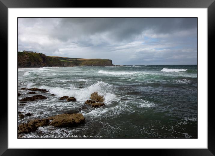 Moray Firth at Pennan Framed Mounted Print by Brian Sandison