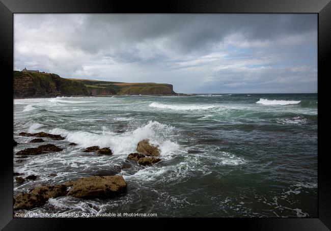 Moray Firth at Pennan Framed Print by Brian Sandison