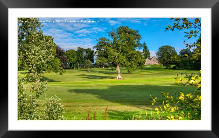 Murrayshall Golf Course, Evening Light Framed Mounted Print by Navin Mistry