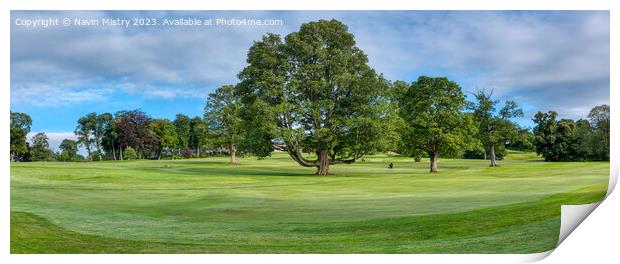 Murrayshall Golf Course Panorama Print by Navin Mistry