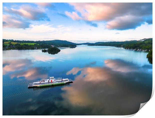 Windermere Ferry Print by Tim Hill