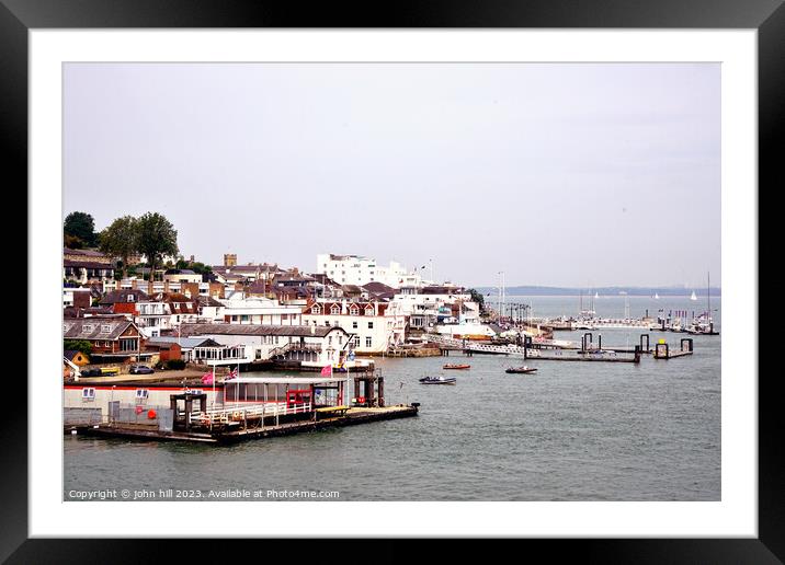 Cowes Isle of Wight Framed Mounted Print by john hill