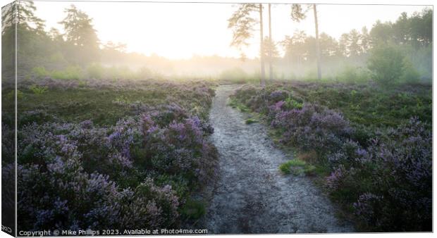 Ethereal Dawn on Esher Common Canvas Print by Mike Phillips