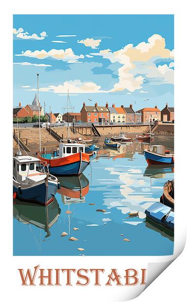 Whitstable Travel Poster Print by Steve Smith