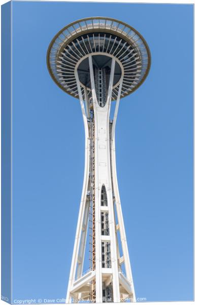 The Space Needle from Seattle Center. , Seattle, Washington, USA Canvas Print by Dave Collins