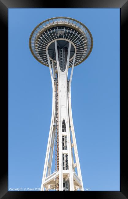 The Space Needle from Seattle Center. , Seattle, Washington, USA Framed Print by Dave Collins