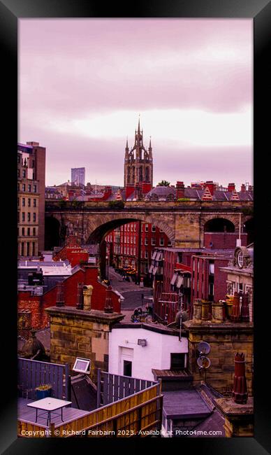 Newcastle Skyline Framed Print by Richard Fairbairn