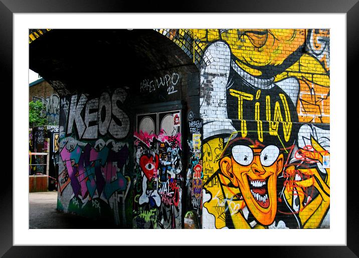 Vibrant Unconventional Artistry, Digbeth Birmingha Framed Mounted Print by Andy Evans Photos