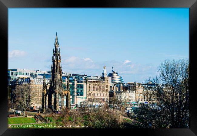 Edinburgh Prince's Street Framed Print by RJW Images