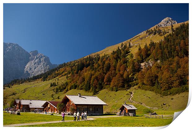 Fall colors in the alps Print by Thomas Schaeffer