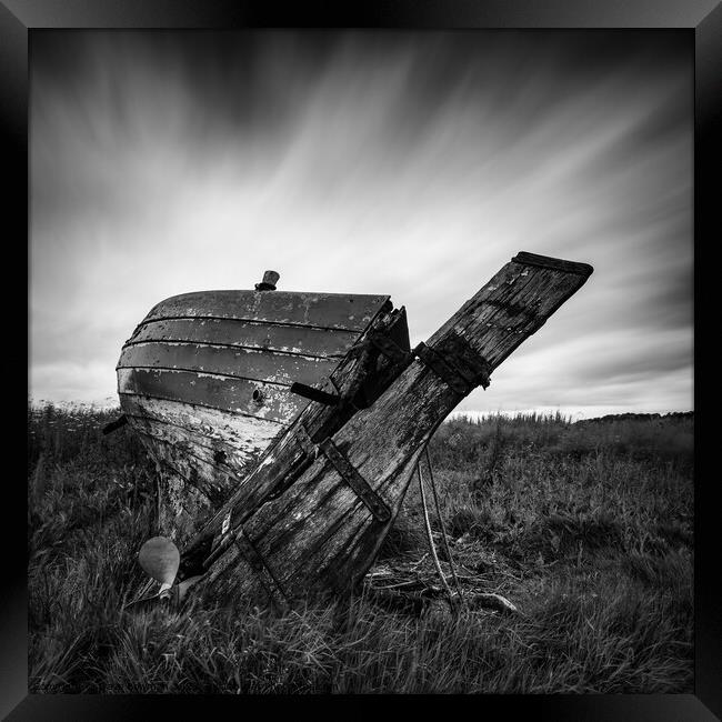 St Cyrus Wreck Framed Print by Dave Bowman