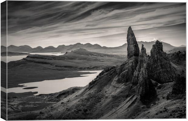 Old Man of Storr Canvas Print by Dave Bowman