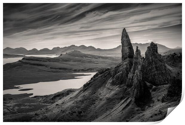 Old Man of Storr Print by Dave Bowman