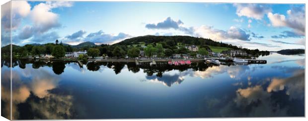Ambleside Reflections Lake Windermere Canvas Print by Tim Hill