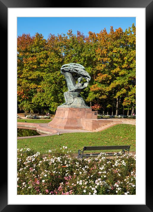  Frederic Chopin Monument In Warsaw Framed Mounted Print by Artur Bogacki