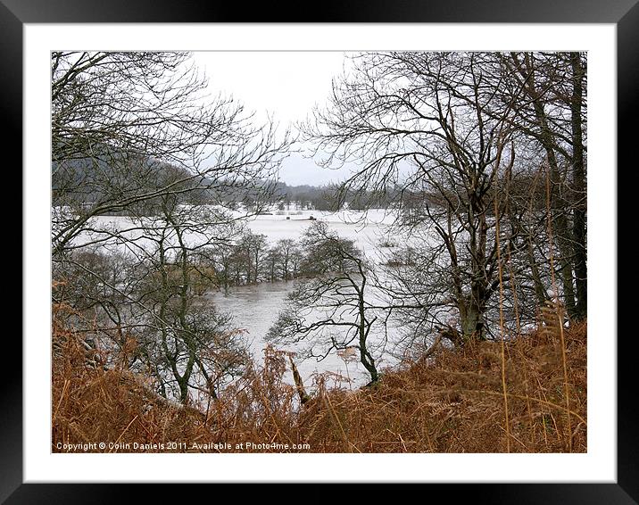 Flooded Landscape Framed Mounted Print by Colin Daniels