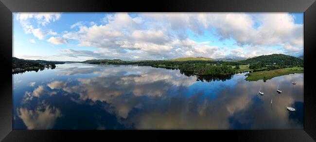 Lake Windermere Reflections Framed Print by Tim Hill