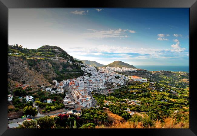 'Andalusian Charm: Frigiliana, Costa Del Sol' Framed Print by Andy Evans Photos