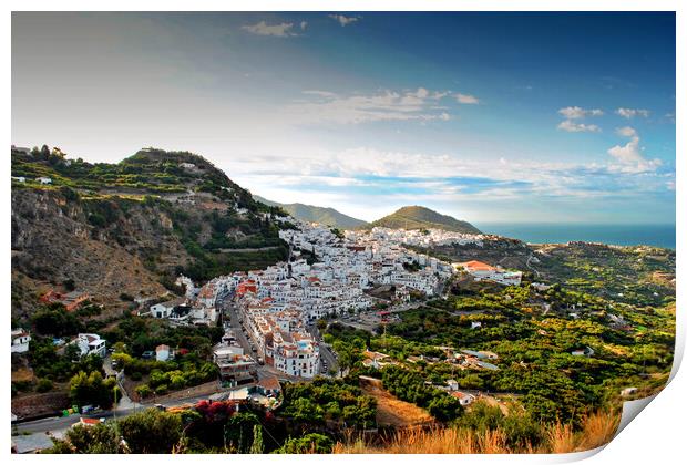 'Andalusian Charm: Frigiliana, Costa Del Sol' Print by Andy Evans Photos