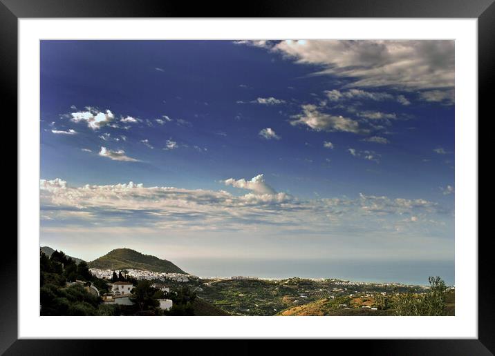 Enchanting Andalusian Vista: Frigiliana, Spain Framed Mounted Print by Andy Evans Photos