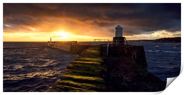 Pittenweem Harbour Sunset Print by Anthony McGeever