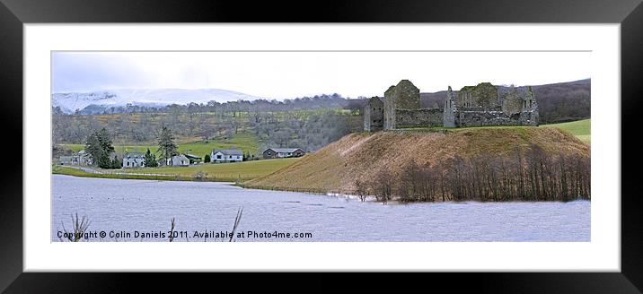 Ruined Castle Framed Mounted Print by Colin Daniels