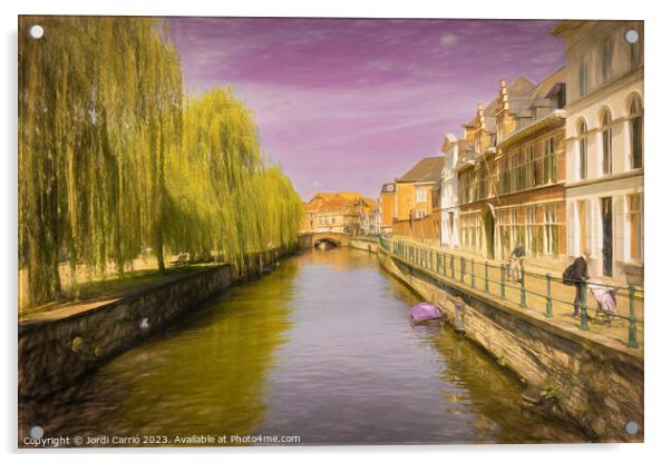 Twilight in Ghent - CR2304-9068-ABS Acrylic by Jordi Carrio