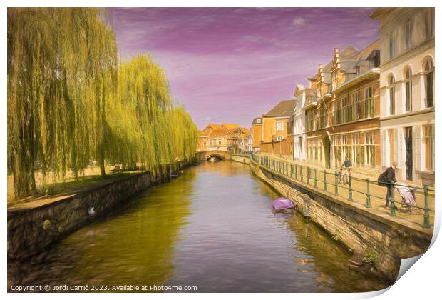 Twilight in Ghent - CR2304-9068-ABS Print by Jordi Carrio