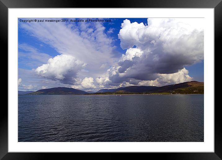 cloudy day Framed Mounted Print by Paul Messenger