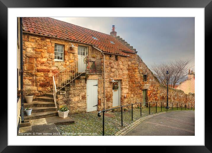 Mangle Cottage, Pittenweem Framed Mounted Print by Tom Gomez