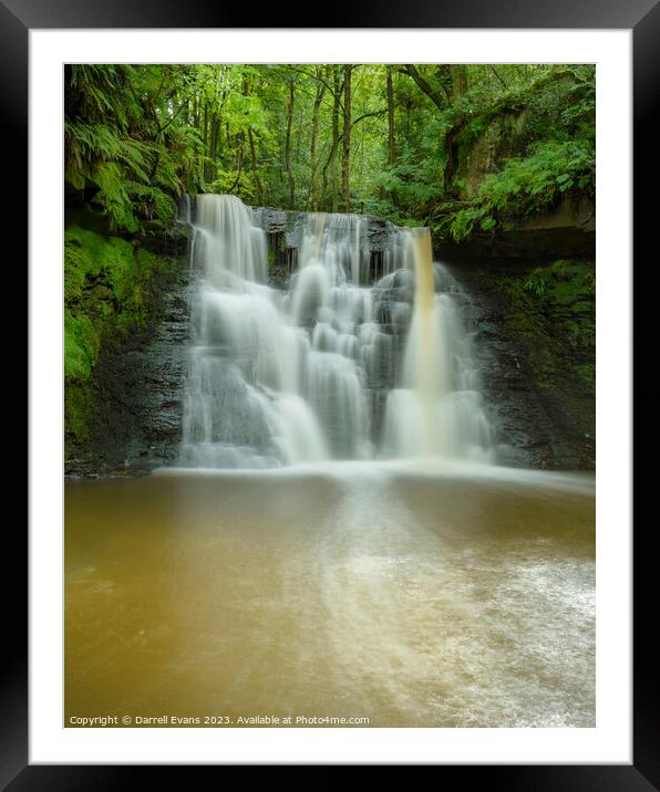 Stock Falls Framed Mounted Print by Darrell Evans