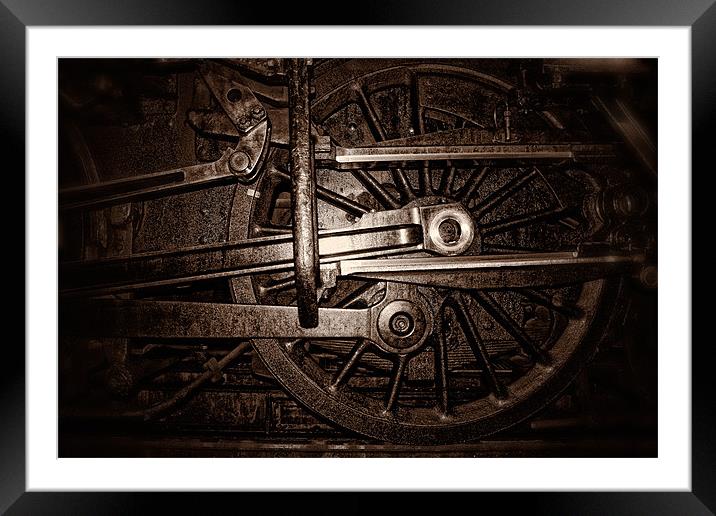 Steam Train Abstract Framed Mounted Print by Celtic Origins
