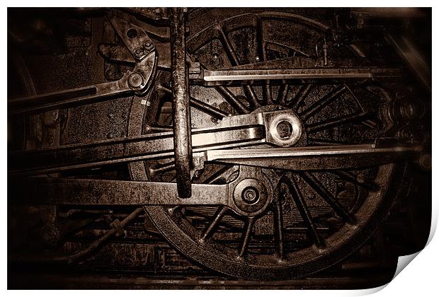 Steam Train Abstract Print by Celtic Origins